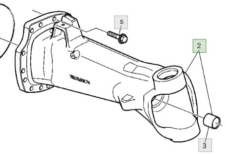 John Deere 6930 Obudowa Korpus Przedniego Mostu Pochwa AL175335 AL175345 - Axle and parts for Agricultural machinery: picture 1 John Deere 6930 Obudowa Korpus Przedniego Mostu Pochwa AL175335 AL175345 - Axle and parts for Agricultural machinery: picture 1