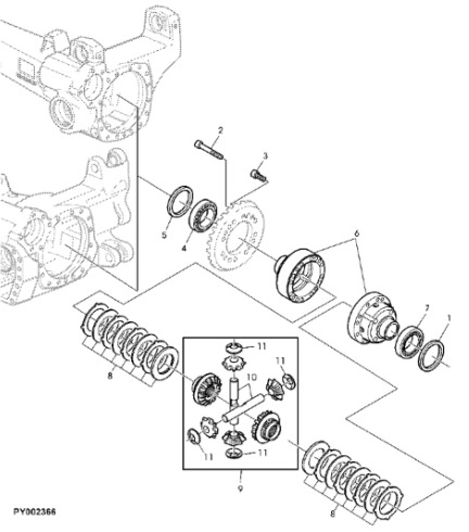 John Deere 7530 Premium - Dyferencjał AL175768 - Differential gear for Agricultural machinery: picture 1 John Deere 7530 Premium - Dyferencjał AL175768 - Differential gear for Agricultural machinery: picture 1