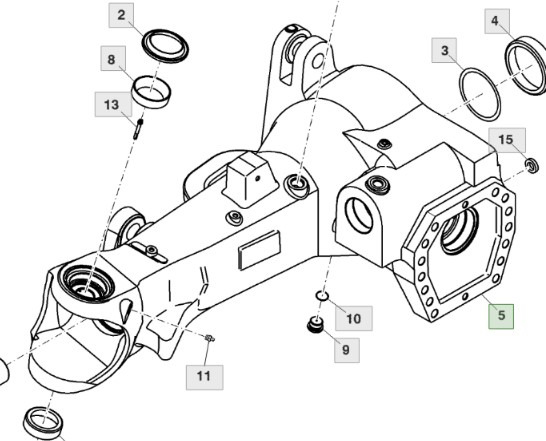 John Deere 7830 Zawieszenie Przedniej Osi Obudowa Pochwa Prawa Lewa R269508 R287723 R259397 - Suspension for Agricultural machinery: picture 1 John Deere 7830 Zawieszenie Przedniej Osi Obudowa Pochwa Prawa Lewa R269508 R287723 R259397 - Suspension for Agricultural machinery: picture 1