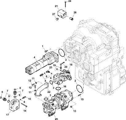 John Deere 9470RX - Pompa hydrauliczna RE579066 (Układ hydrauliczny) - Hydraulic pump for Agricultural machinery: picture 1 John Deere 9470RX - Pompa hydrauliczna RE579066 (Układ hydrauliczny) - Hydraulic pump for Agricultural machinery: picture 1