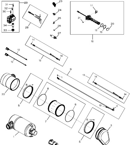 John Deere 9470RX - Rura wydechowa DZ101400 (Silnik) - Exhaust pipe for Agricultural machinery: picture 1 John Deere 9470RX - Rura wydechowa DZ101400 (Silnik) - Exhaust pipe for Agricultural machinery: picture 1