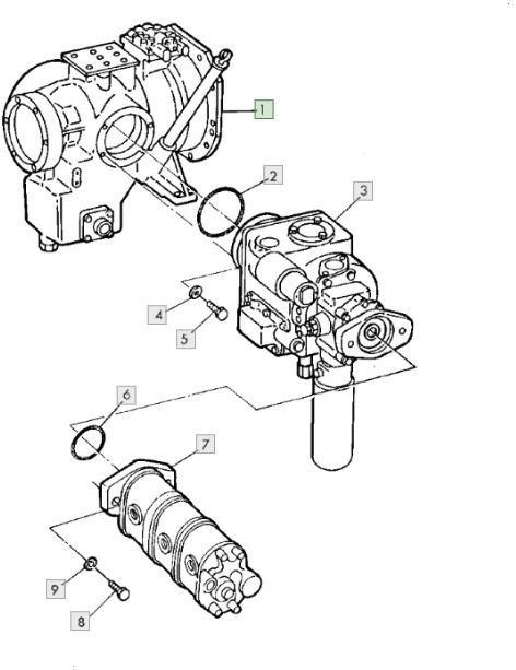 John Deere CTS 9600 - pompa hydrauliczna AH161250 - Hydraulic pump for Agricultural machinery: picture 1 John Deere CTS 9600 - pompa hydrauliczna AH161250 - Hydraulic pump for Agricultural machinery: picture 1
