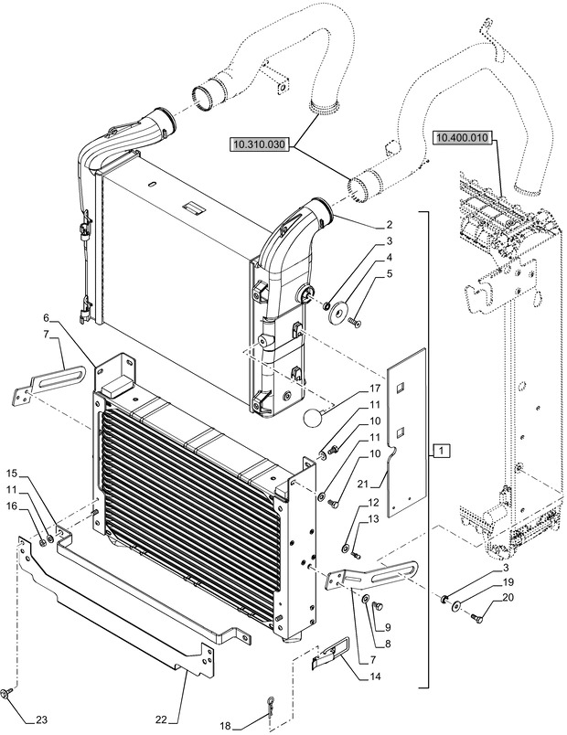 New Holland T6070 Chlodnica posrednia 47568314 - Intercooler for Farm tractor: picture 1 New Holland T6070 Chlodnica posrednia 47568314 - Intercooler for Farm tractor: picture 1