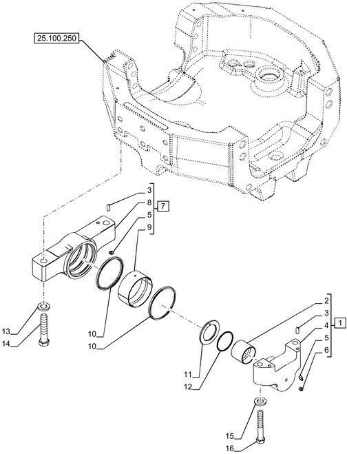 New Holland T6070 Czop zawieszenia obr 87543985 - Suspension for Farm tractor: picture 1 New Holland T6070 Czop zawieszenia obr 87543985 - Suspension for Farm tractor: picture 1