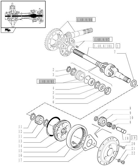 New Holland T6090 T6070 Półoś przegubowa 5197775 - Drive shaft for Agricultural machinery: picture 1 New Holland T6090 T6070 Półoś przegubowa 5197775 - Drive shaft for Agricultural machinery: picture 1