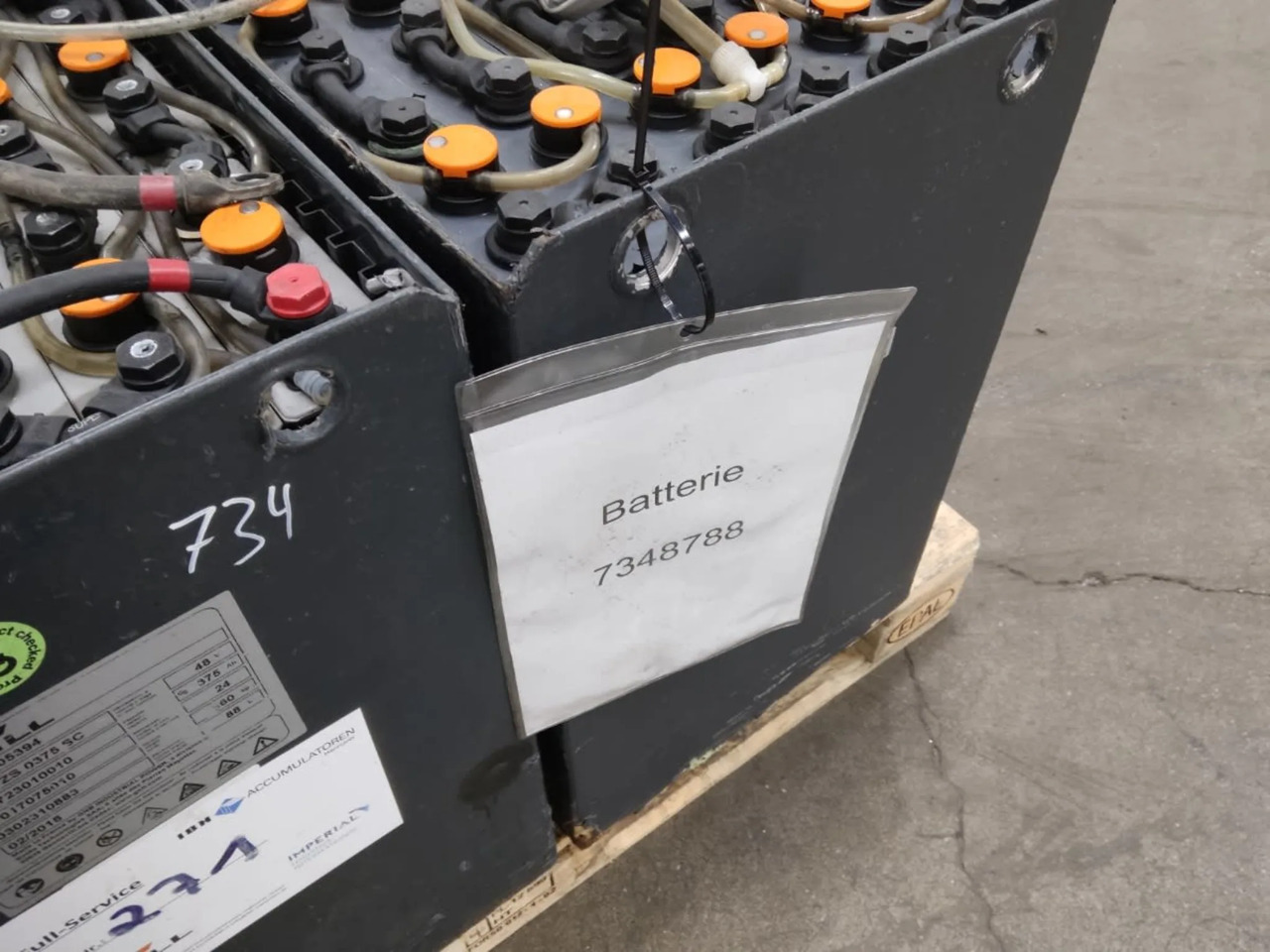 Battery Package 2 pieces - Battery for Material handling equipment: picture 2 Battery Package 2 pieces - Battery for Material handling equipment: picture 2