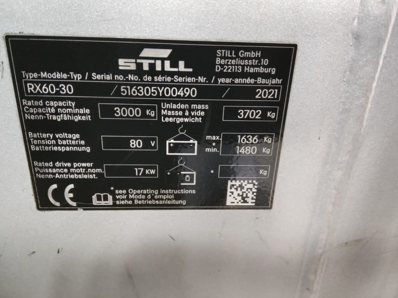 STILL RX60-30 - Electric forklift: picture 2 STILL RX60-30 - Electric forklift: picture 2