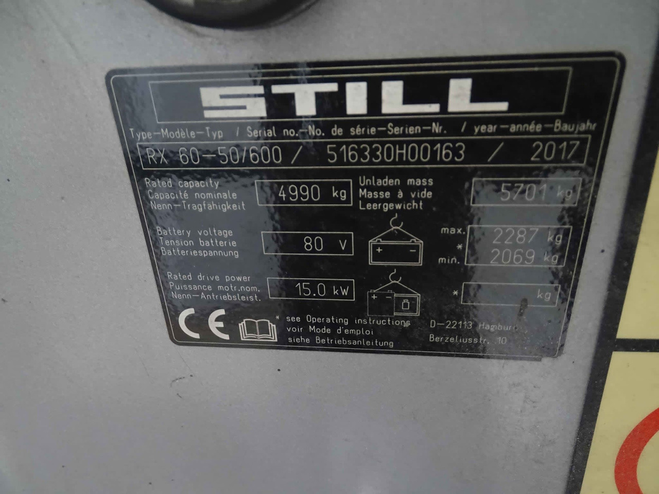 STILL RX60-50/600 - Electric forklift: picture 5 STILL RX60-50/600 - Electric forklift: picture 5