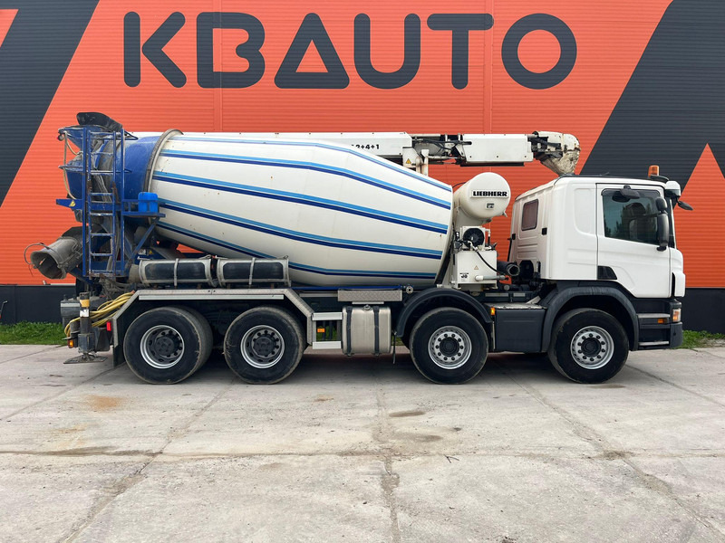 Scania P 410 8x4 LIEBHERR 9 m3 + CONVEYOR / FULL STEEL - Concrete mixer truck: picture 4 Scania P 410 8x4 LIEBHERR 9 m3 + CONVEYOR / FULL STEEL - Concrete mixer truck: picture 4