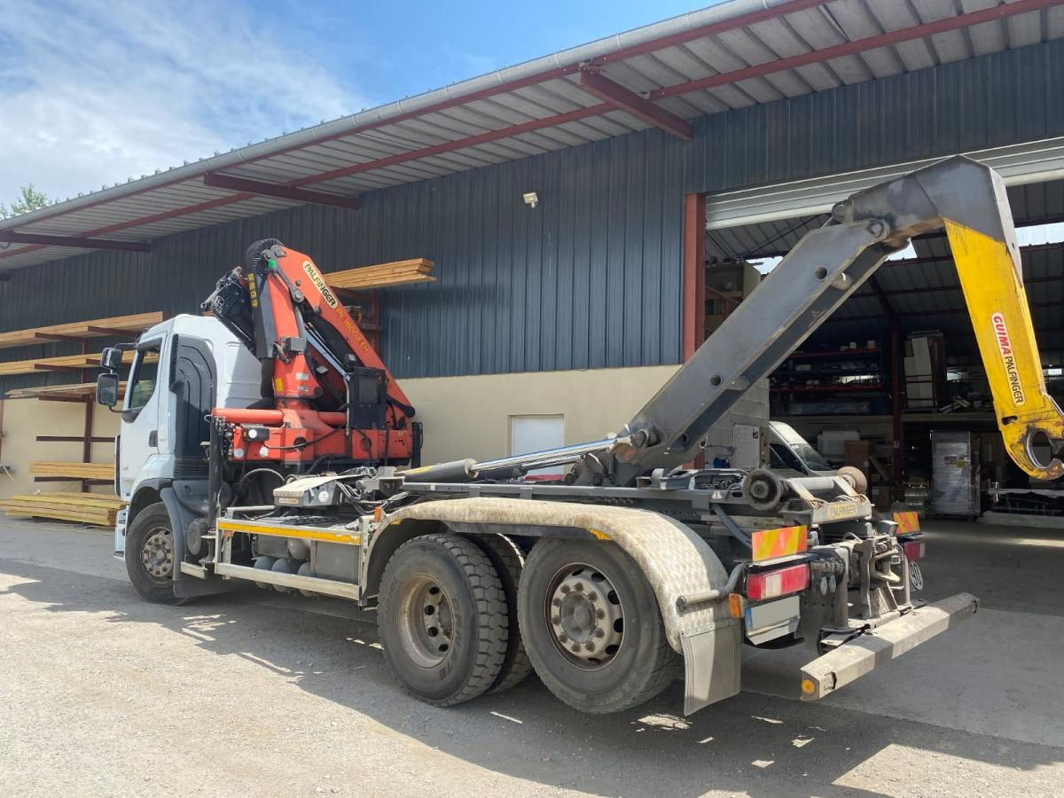 Renault Premium avec grue PALFINGER PK 18000 - Hook lift truck, Crane truck: picture 1 Renault Premium avec grue PALFINGER PK 18000 - Hook lift truck, Crane truck: picture 1