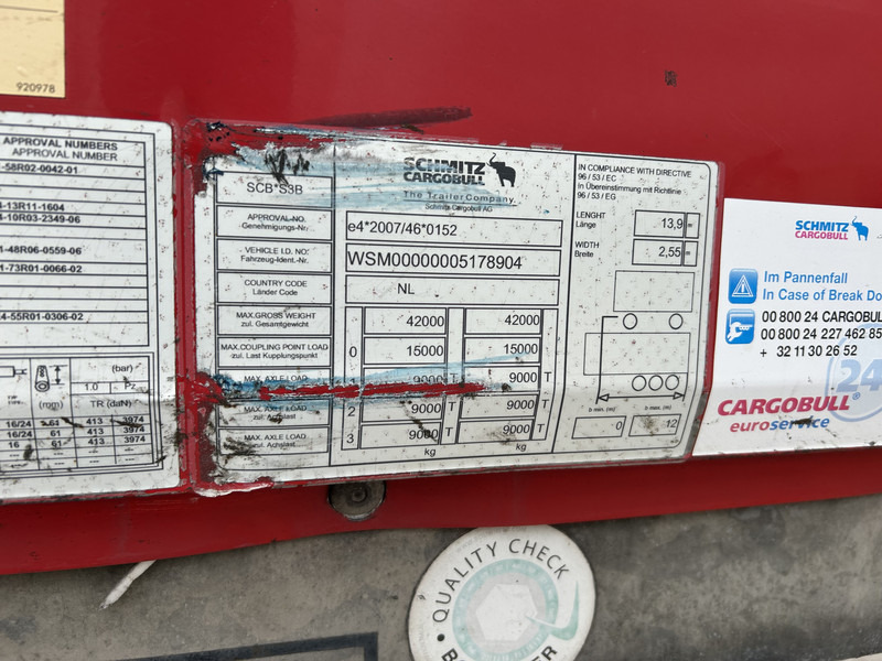 Closed box semi-trailer Schmitz Cargobull SCB S3B / Box Trailer / 2x Liftas / APK TUV 10-26: picture 14