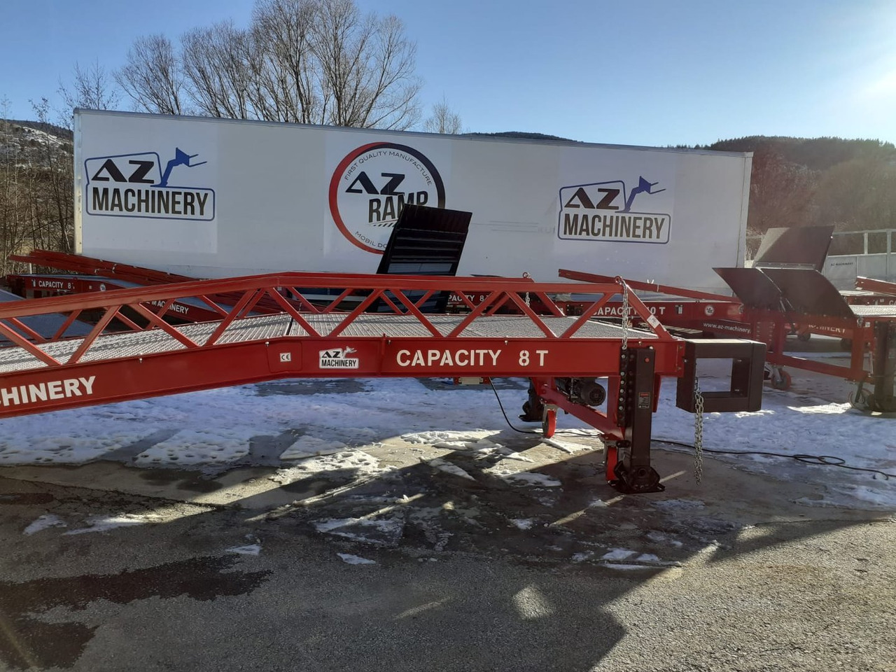 New Loading ramp Loading Ramp with with electric tilting bridge -  AZ RAMP - STAR- 10T-ZR-E. 10 ton capacity: picture 6