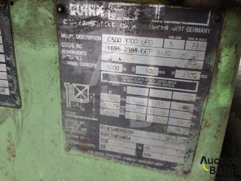 LPG forklift Clark C500 Y100 LPG: picture 19