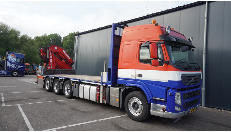 Crane truck Volvo FM 450 8X4 FLATBED WITH GORMACH 3400E6 CRANE: picture 9