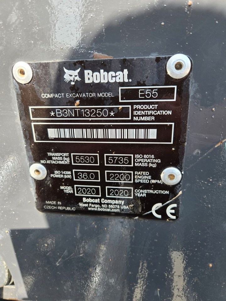 Bobcat E55 - Mini excavator: picture 2 Bobcat E55 - Mini excavator: picture 2