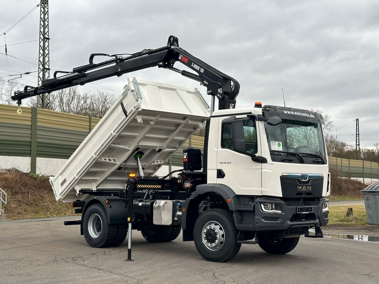 MAN TGM 18.320 4x4 Euro6e Hiab X-HiDuo 138DS-3 - Tipper, Crane truck: picture 2 MAN TGM 18.320 4x4 Euro6e Hiab X-HiDuo 138DS-3 - Tipper, Crane truck: picture 2