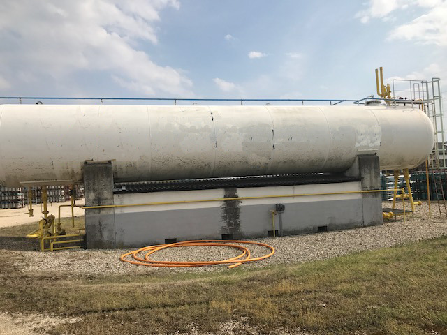 150m3 stationary gastank Gas, LPG, GPL, GAZ, Propane with appendages Used Tank ID 1.208 - Fuel tank: picture 1 150m3 stationary gastank Gas, LPG, GPL, GAZ, Propane with appendages Used Tank ID 1.208 - Fuel tank: picture 1