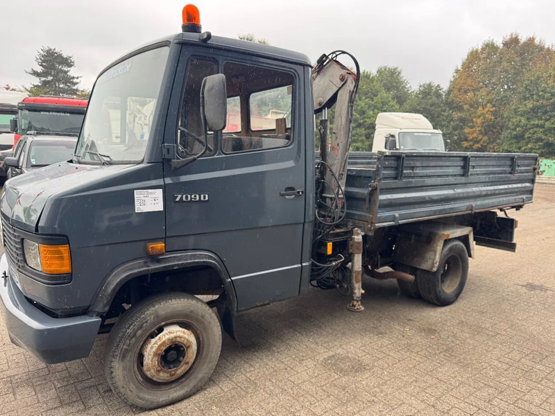 Mercedes-Benz 709D **709D-TIPPER+CRANE-BELGIAN TRUCK** - Tipper, Crane truck: picture 1 Mercedes-Benz 709D **709D-TIPPER+CRANE-BELGIAN TRUCK** - Tipper, Crane truck: picture 1