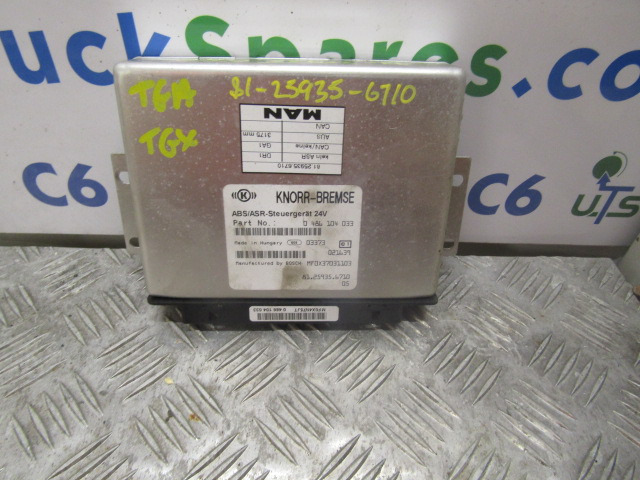 MAN TGA ABS / ASR ECU P/NO 81.25935.6710 - ECU for Truck: picture 1 MAN TGA ABS / ASR ECU P/NO 81.25935.6710 - ECU for Truck: picture 1