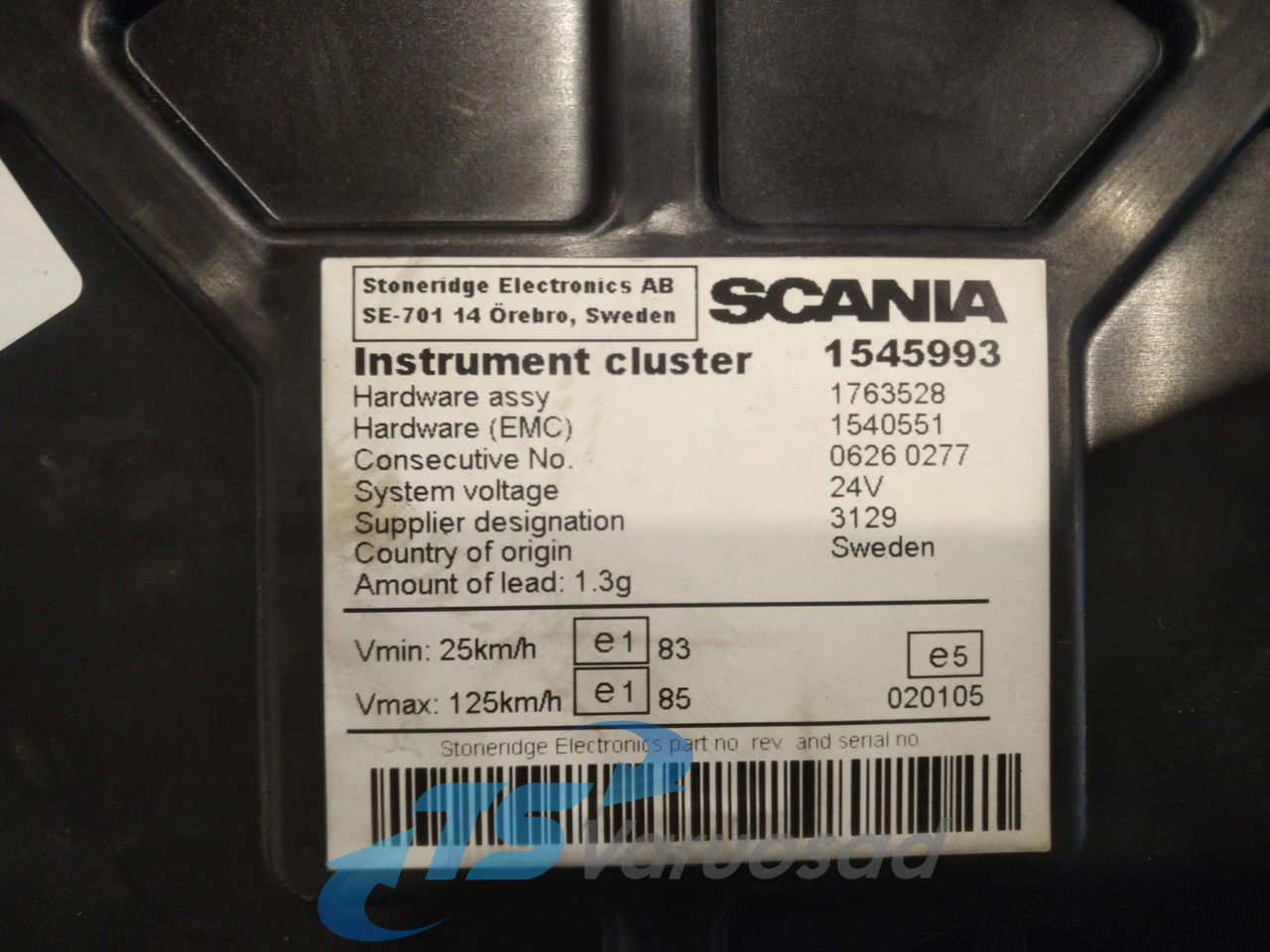 Scania Dashboard 1545993 - Dashboard for Truck: picture 2 Scania Dashboard 1545993 - Dashboard for Truck: picture 2