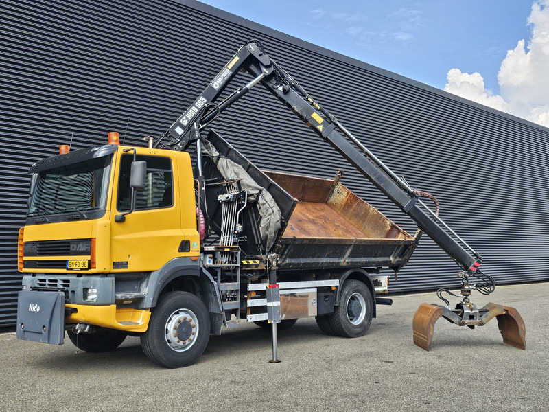 DAF CF 75.250 4X4 / HIAB CRANE + TIPPER / MANUAL / SPRING - Tipper, Crane truck: picture 2 DAF CF 75.250 4X4 / HIAB CRANE + TIPPER / MANUAL / SPRING - Tipper, Crane truck: picture 2