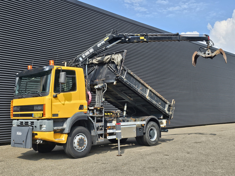 DAF CF 75.250 4X4 / HIAB CRANE + TIPPER / MANUAL / SPRING - Tipper, Crane truck: picture 1 DAF CF 75.250 4X4 / HIAB CRANE + TIPPER / MANUAL / SPRING - Tipper, Crane truck: picture 1