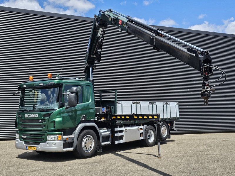 Scania P410 / 6X2-4 / 21 t/m CRANE / KRAN - Dropside/ Flatbed truck, Crane truck: picture 2 Scania P410 / 6X2-4 / 21 t/m CRANE / KRAN - Dropside/ Flatbed truck, Crane truck: picture 2
