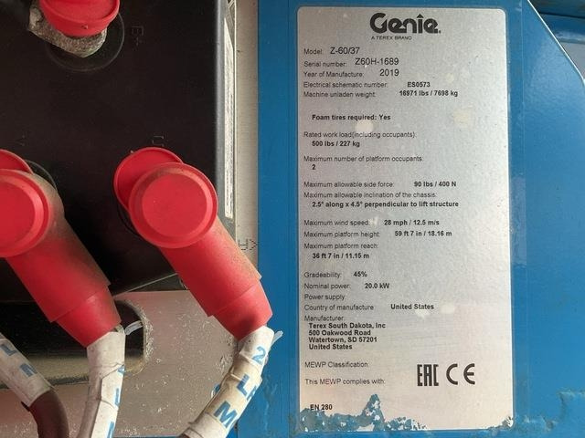 Genie Z60/37 - Articulated boom: picture 5 Genie Z60/37 - Articulated boom: picture 5