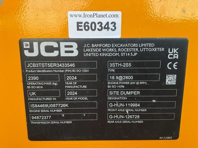 JCB 3STH-2S5 - Mini dumper: picture 5 JCB 3STH-2S5 - Mini dumper: picture 5