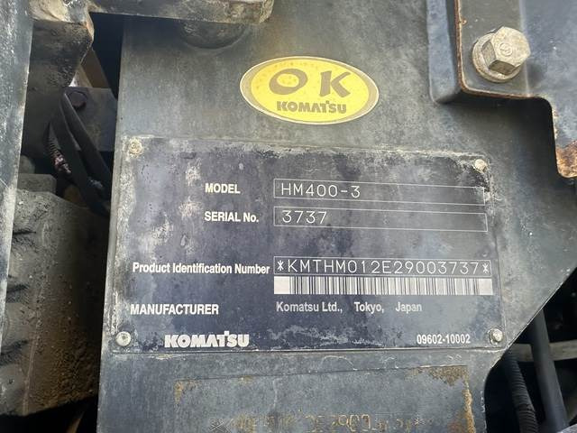 Komatsu HM400-3 - Articulated dumper: picture 5 Komatsu HM400-3 - Articulated dumper: picture 5