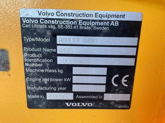 Volvo A40G - Articulated dumper: picture 5 Volvo A40G - Articulated dumper: picture 5
