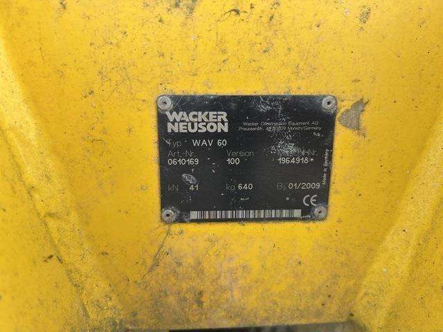 Wacker Neuson WAV60 - Vibratory plate: picture 5 Wacker Neuson WAV60 - Vibratory plate: picture 5
