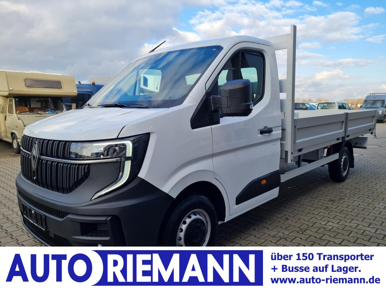 Renault Master New 35 Pritsche lang KLIMA KOMFORT TEMPOMAT - Flatbed van: picture 1 Renault Master New 35 Pritsche lang KLIMA KOMFORT TEMPOMAT - Flatbed van: picture 1