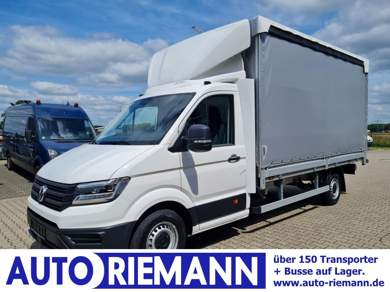 Volkswagen Crafter 35 TDI Pritsche Schiebe Plane LED TEMPOM - Curtain side van: picture 1 Volkswagen Crafter 35 TDI Pritsche Schiebe Plane LED TEMPOM - Curtain side van: picture 1