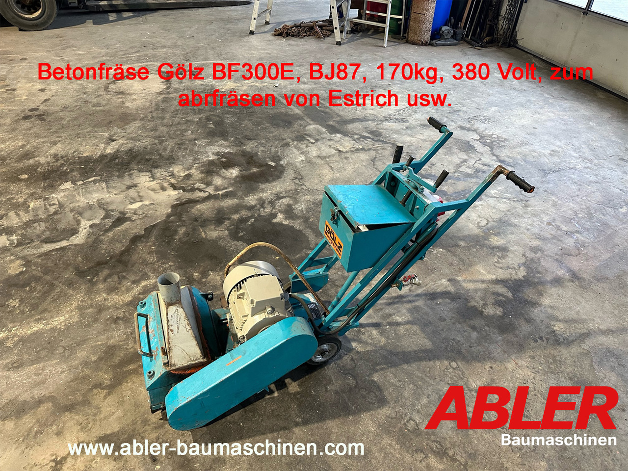 Betonfräse Gölz BF300E - Concrete equipment: picture 1 Betonfräse Gölz BF300E - Concrete equipment: picture 1