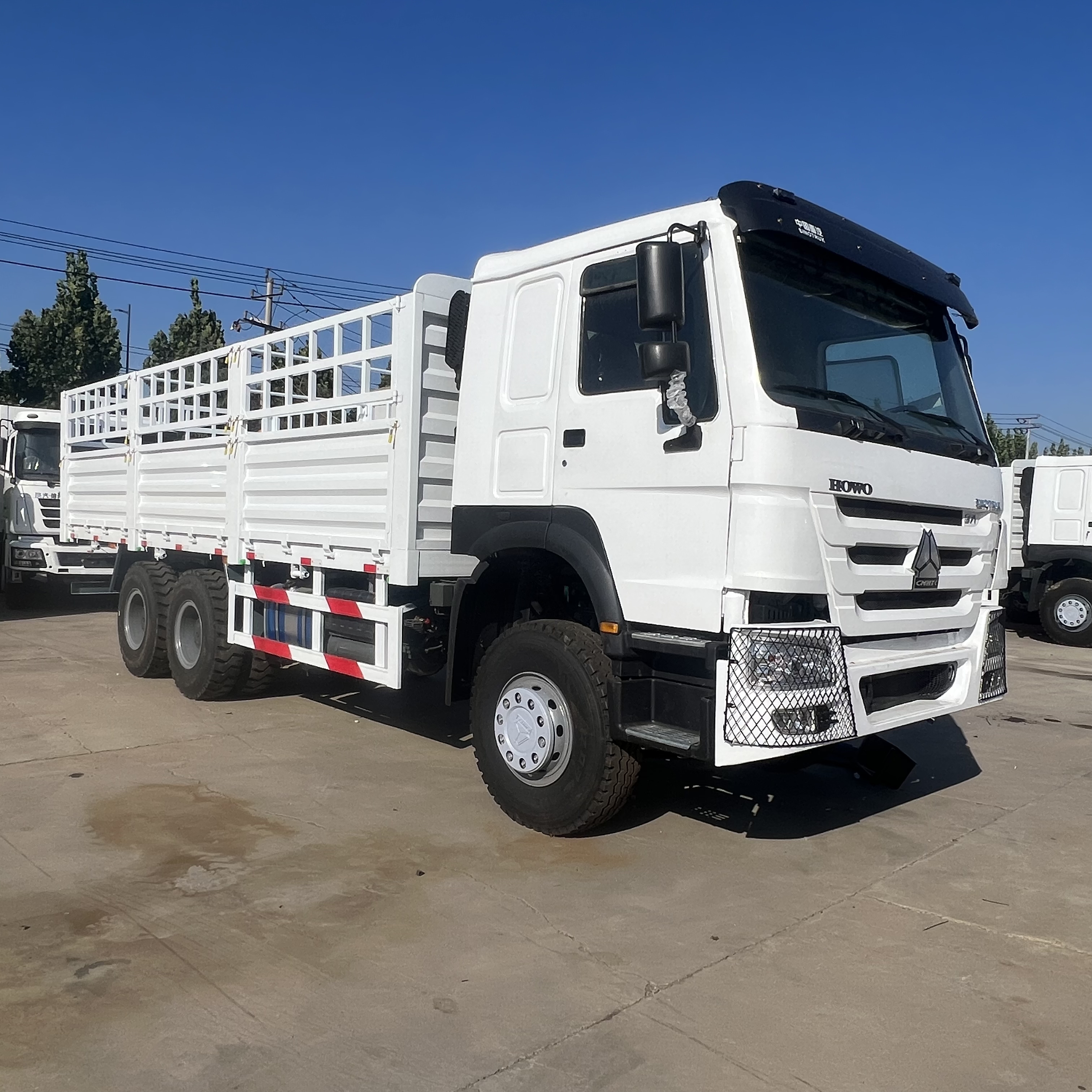 Dropside/ Flatbed truck Sinotruk HOWO 371 6*4 Fence truck: picture 8