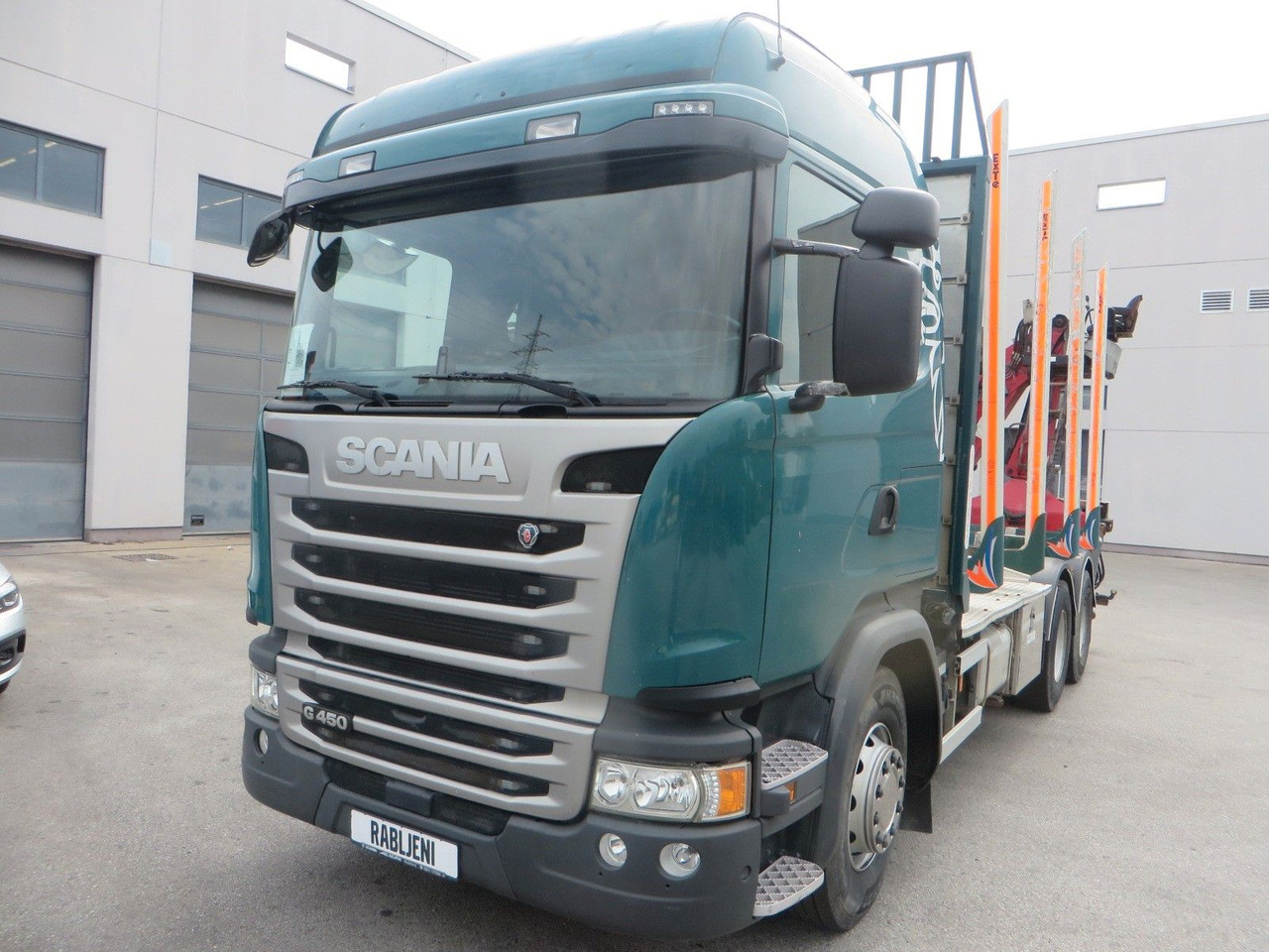 Scania G450 6x4Timber - Log truck, Crane truck: picture 1 Scania G450 6x4Timber - Log truck, Crane truck: picture 1
