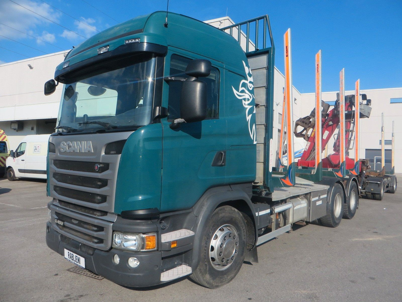 Scania G450 6x4Timber - Log truck, Crane truck: picture 1 Scania G450 6x4Timber - Log truck, Crane truck: picture 1