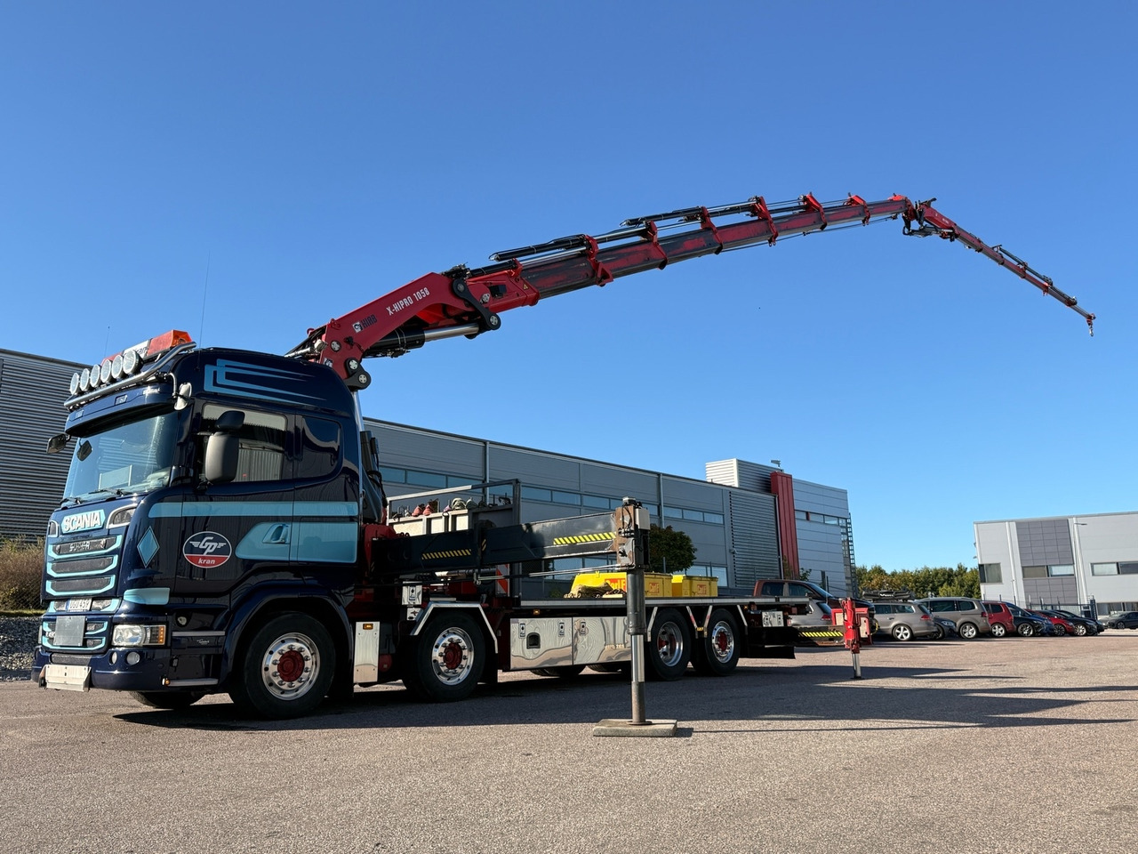 Bodbil Scania R490 8X2*6 -2015 | Hiab X-hipro 1058 E-7 | Jib 150x-6 - Dropside/ Flatbed truck, Crane truck: picture 1 Bodbil Scania R490 8X2*6 -2015 | Hiab X-hipro 1058 E-7 | Jib 150x-6 - Dropside/ Flatbed truck, Crane truck: picture 1