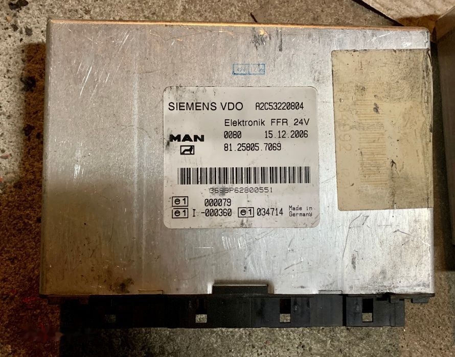 MAN FFR VDO 81.25805.7069 MAN TGA truck - ECU for Truck: picture 1 MAN FFR VDO 81.25805.7069 MAN TGA truck - ECU for Truck: picture 1