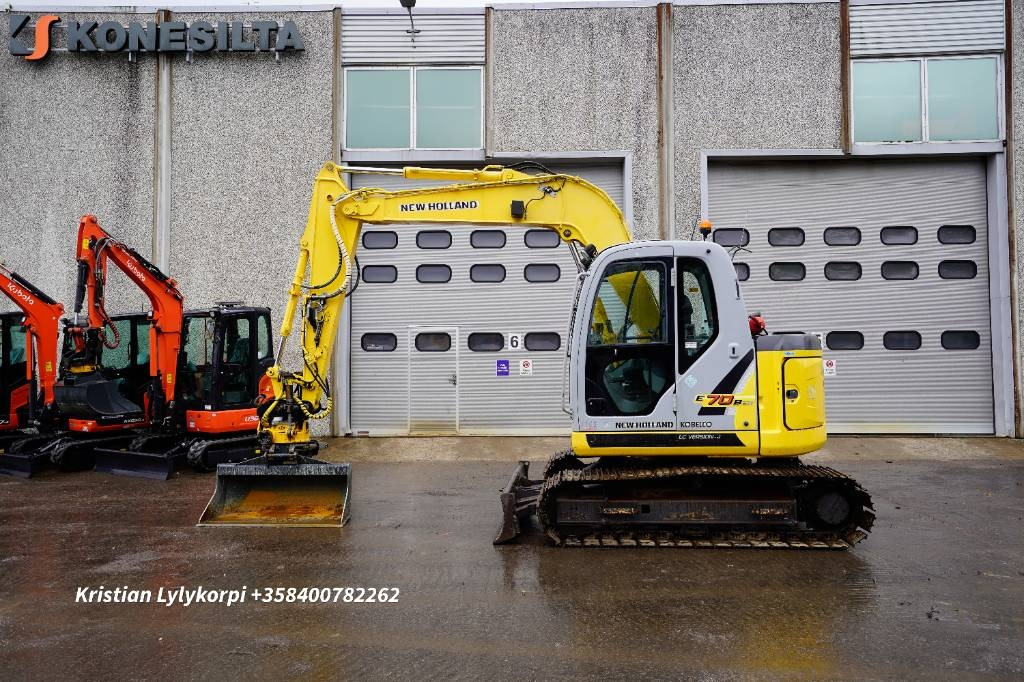 New Holland E70BSR ENGCON PIHDEILLÄ - Mini excavator: picture 1 New Holland E70BSR ENGCON PIHDEILLÄ - Mini excavator: picture 1