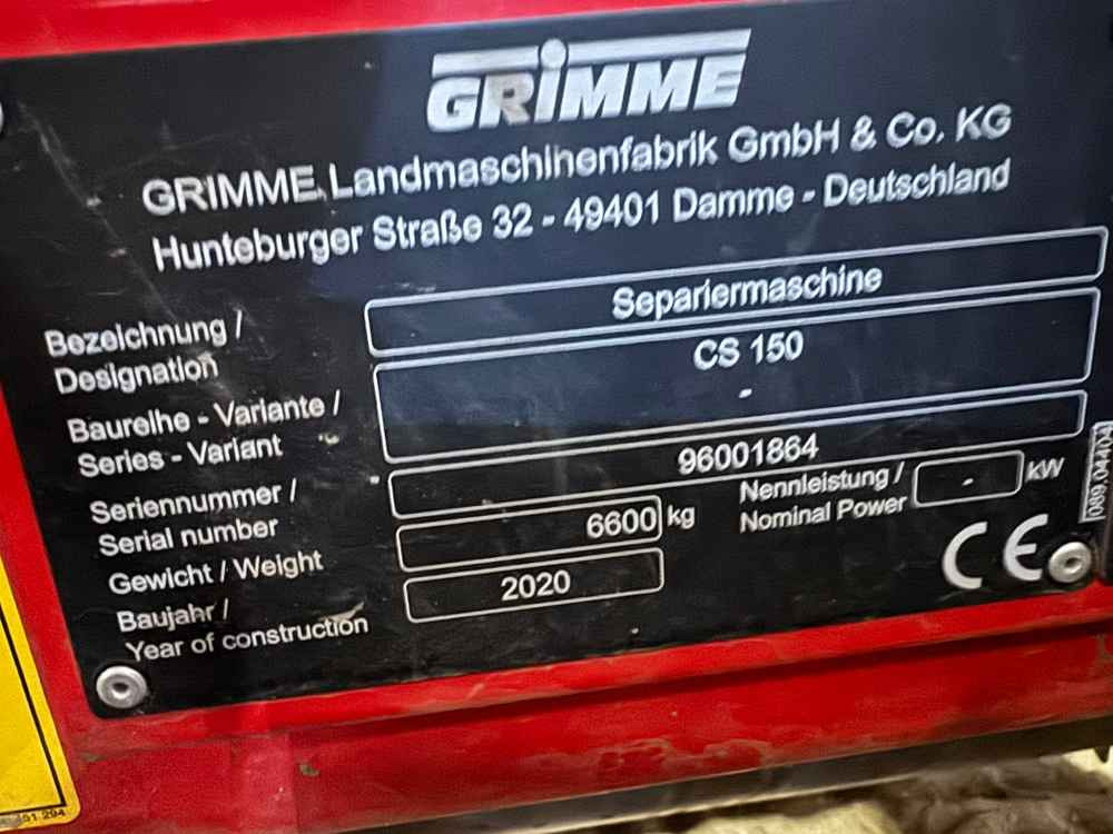 Grimme CS-150 CombiStar - Potato harvester: picture 2 Grimme CS-150 CombiStar - Potato harvester: picture 2