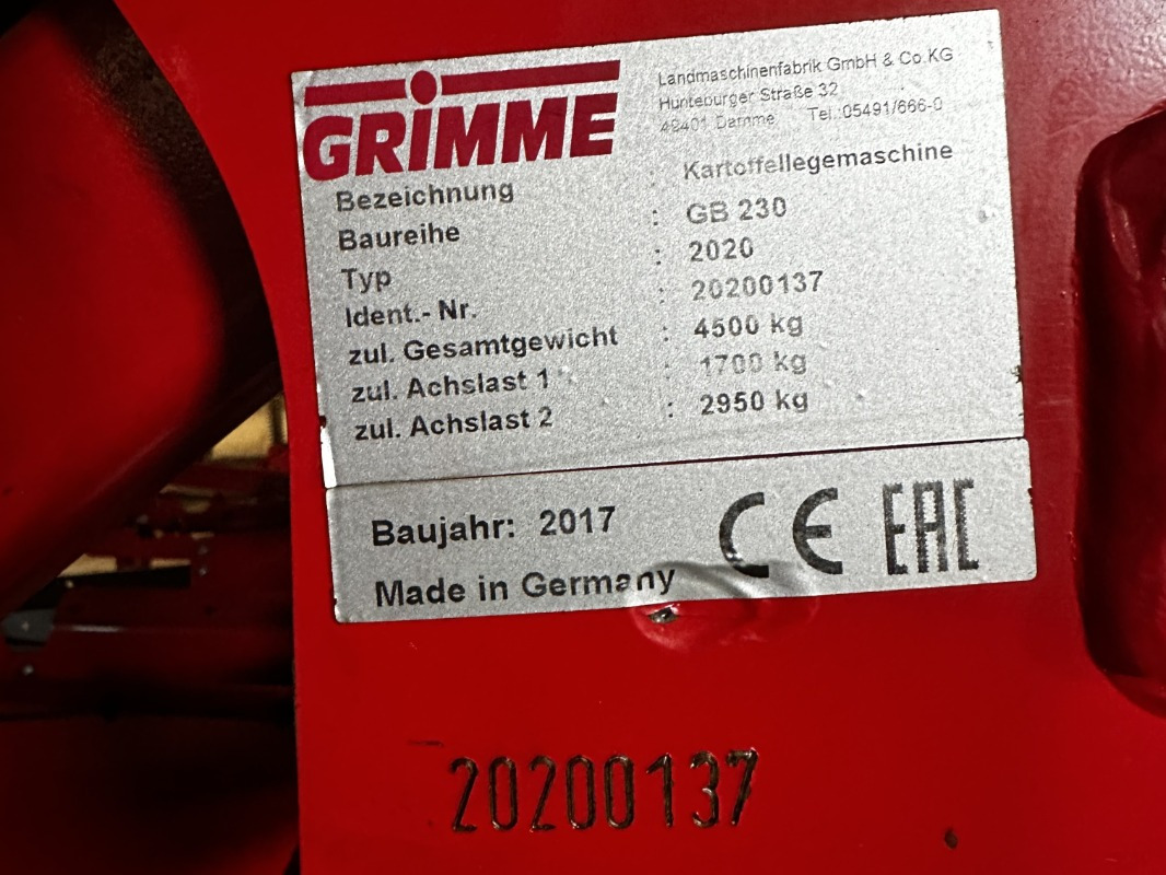 Grimme GB-230 - Harvester: picture 2 Grimme GB-230 - Harvester: picture 2