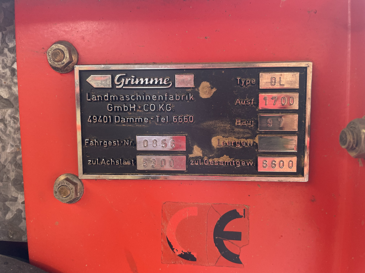 Grimme DL 1700 - Harvester: picture 2 Grimme DL 1700 - Harvester: picture 2