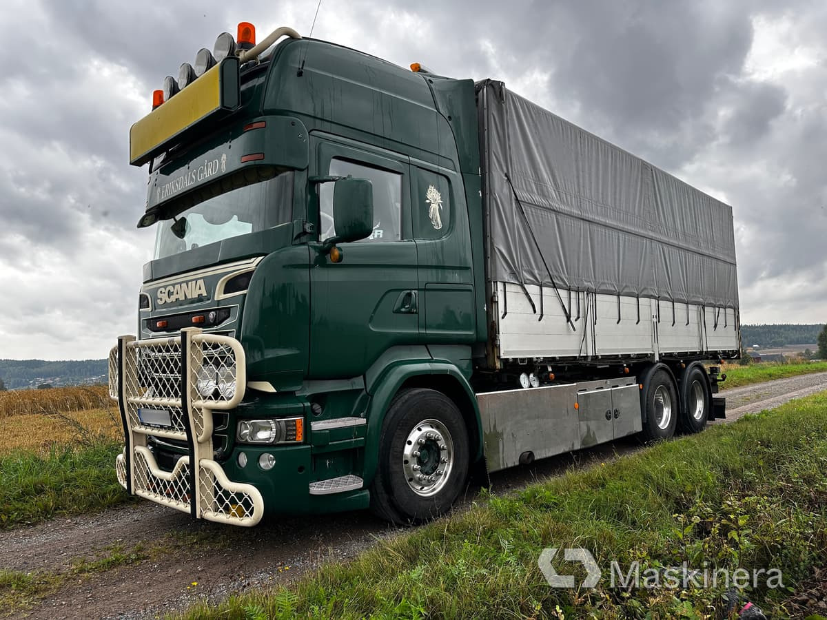 Spannmålsbil Scania R580 - Curtainsider truck: picture 1 Spannmålsbil Scania R580 - Curtainsider truck: picture 1