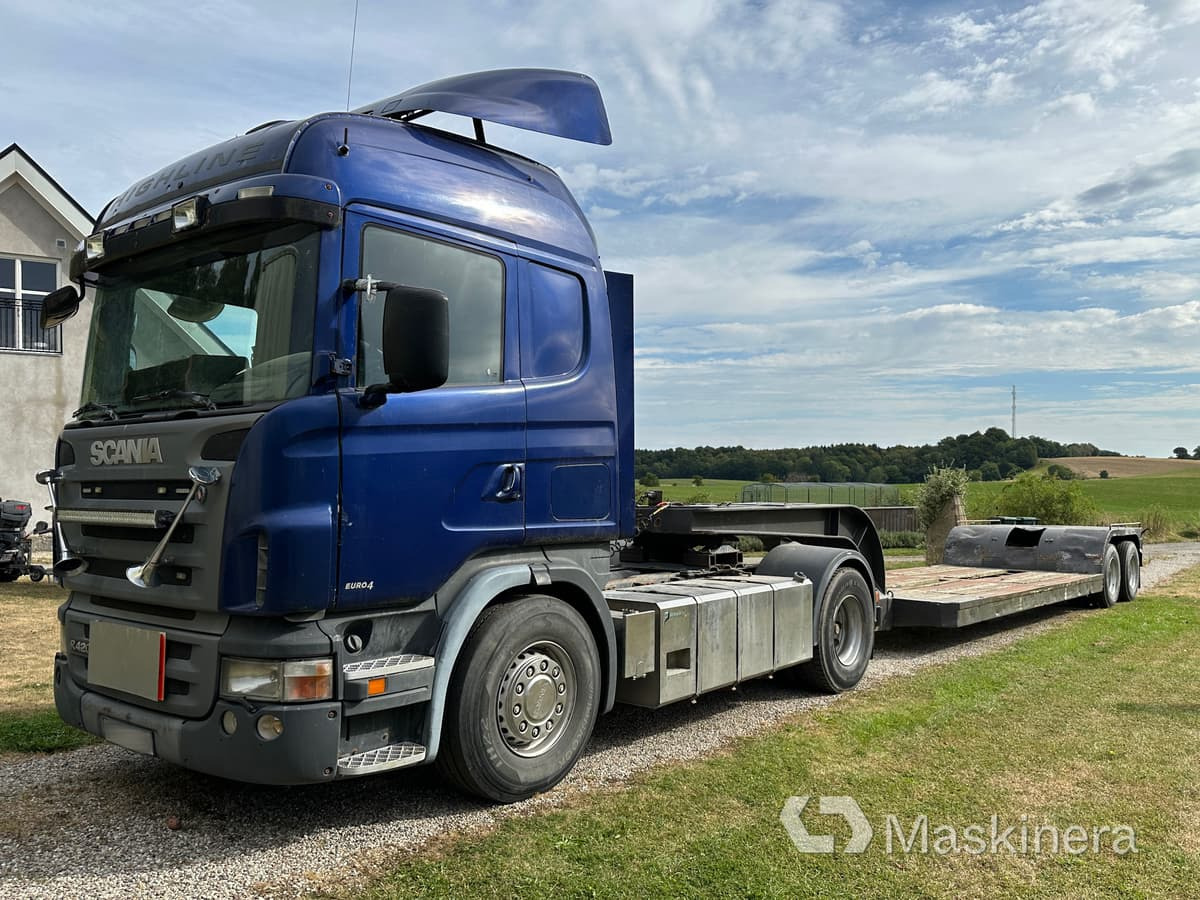 Scania R420 highline A-traktor Scania + 2 släp - Tractor unit, Low loader semi-trailer: picture 1 Scania R420 highline A-traktor Scania + 2 släp - Tractor unit, Low loader semi-trailer: picture 1