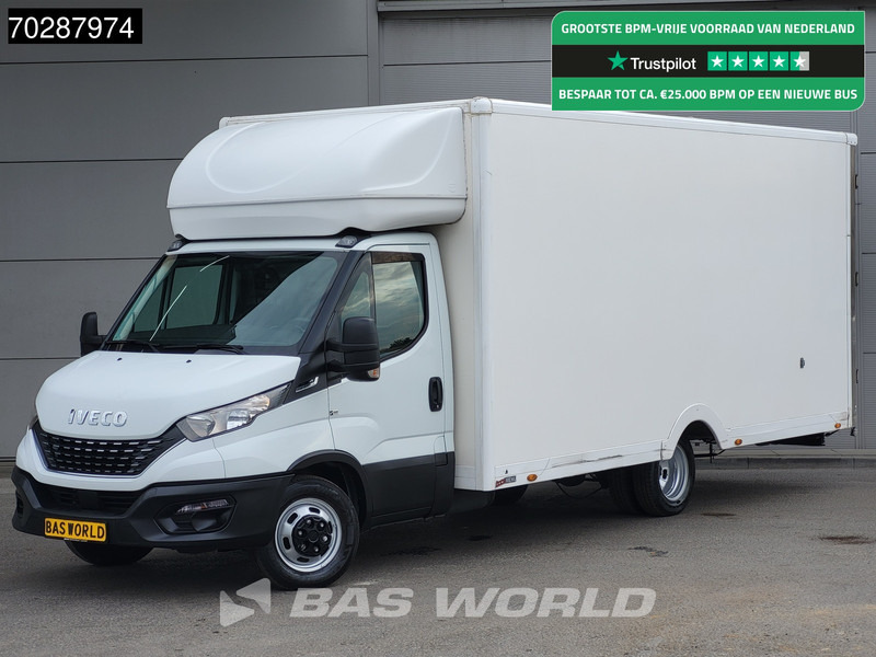 Box van Iveco Daily 35C14 Automaat Luchtvering 530cm lang! Verkoopwagen Bakwagen Airco Cruise Camera Euro6 Meubelbak Plancher Foodtruck Paardenwagen: picture 1