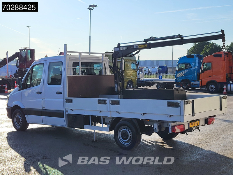 Flatbed van Mercedes-Benz Sprinter 310 CDI Euro6 Automaat Open laadbak Kraanwagen HIAB 017T-2 Navi Airco Euro6 Kraan Crane Kranwagen Pickup Pritsche Airco: picture 8