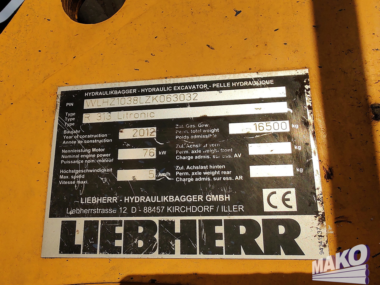 Leasing of LIEBHERR R313 LIEBHERR R313: picture 7 Leasing of LIEBHERR R313 LIEBHERR R313: picture 7
