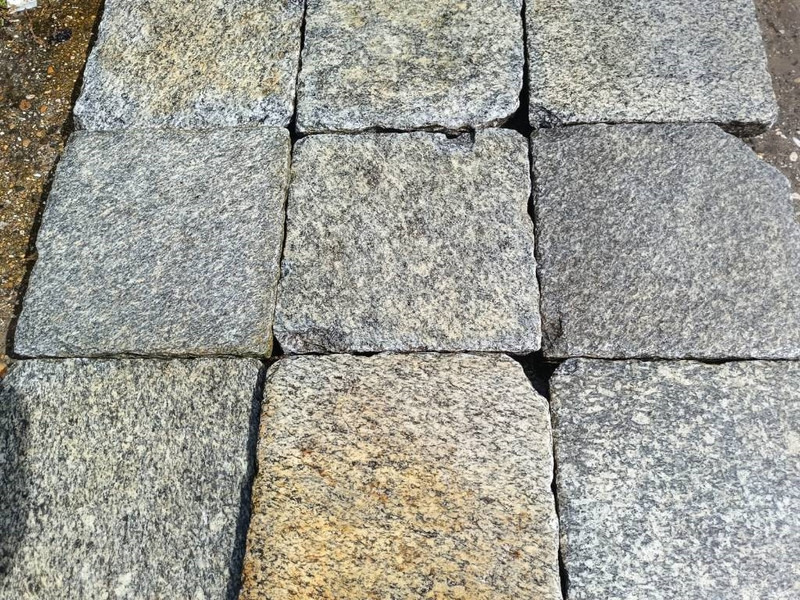 Construction machinery graniet natuursteen 40x40x7-8 cm 300m2 ruw/glad te: picture 8
